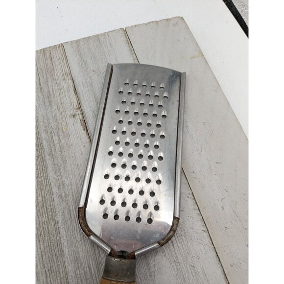 Bonny Grater Zester Cheese Garlic Stainless Steel Hand Held Wood Handle - Picture 5 of 7